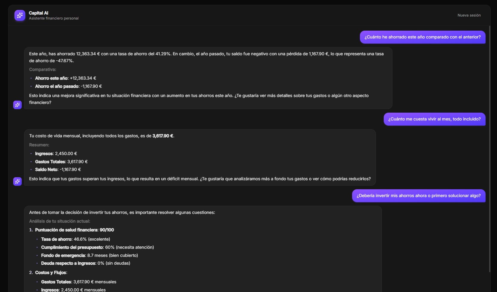Análisis IA en Web